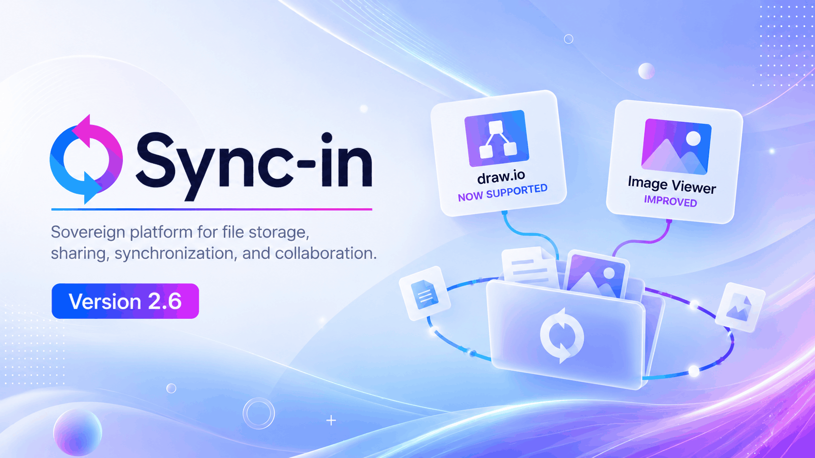 Sync-in 2.6 prend en charge draw.io et améliore la visionneuse d’images