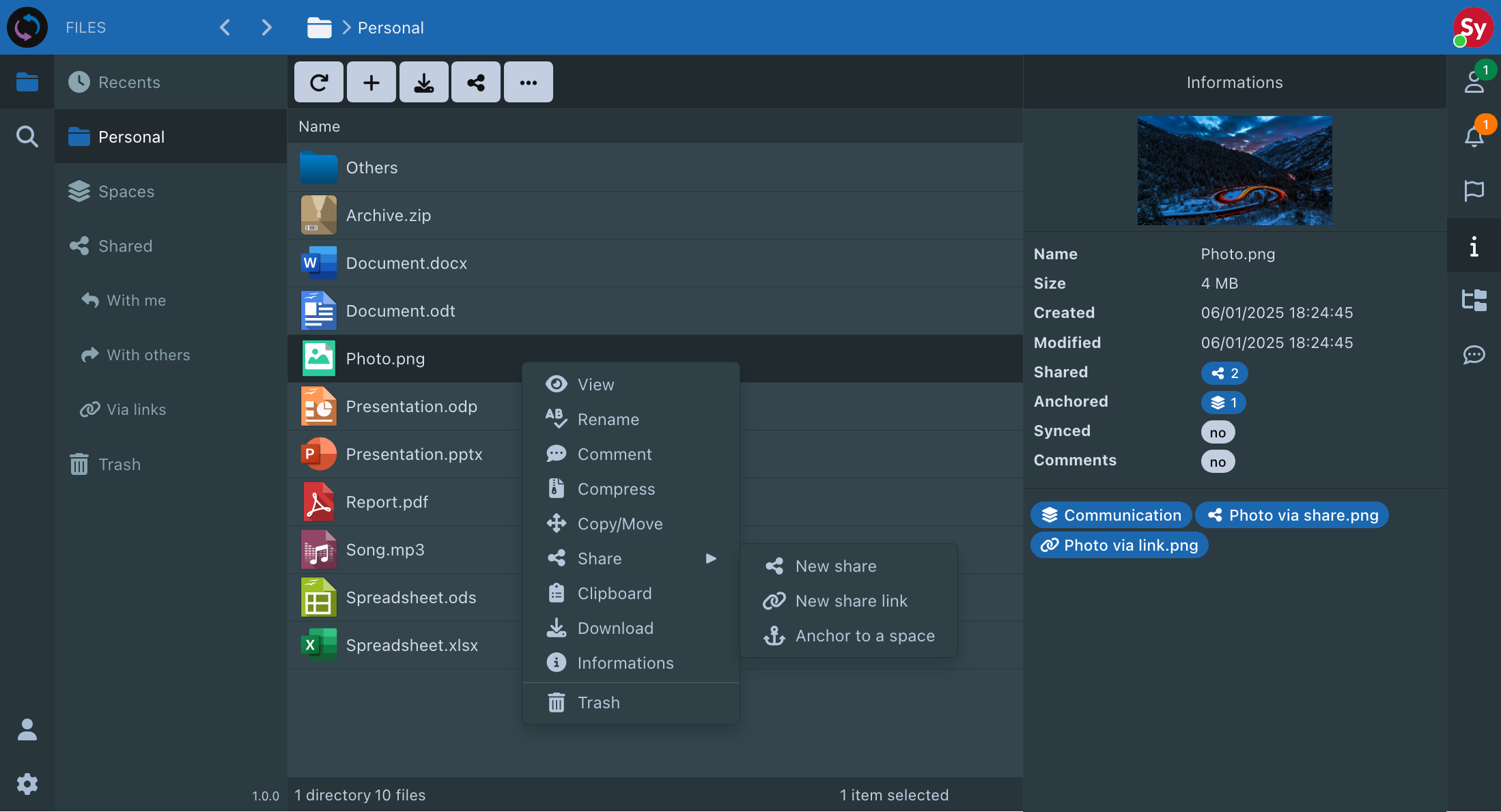 Sync-in UI Sync-in UI