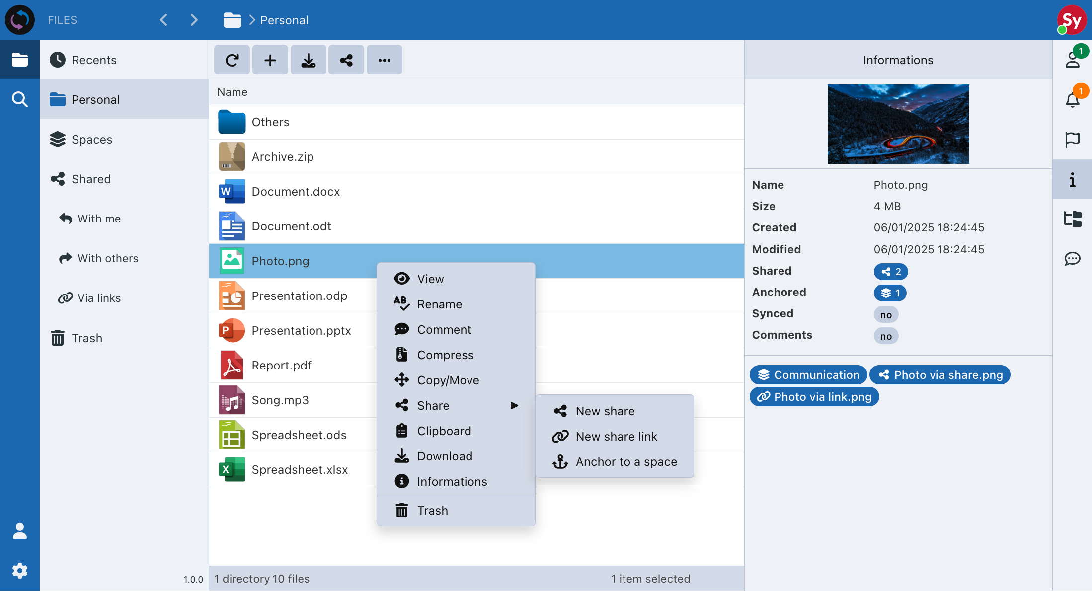 Sync-in UI Sync-in UI