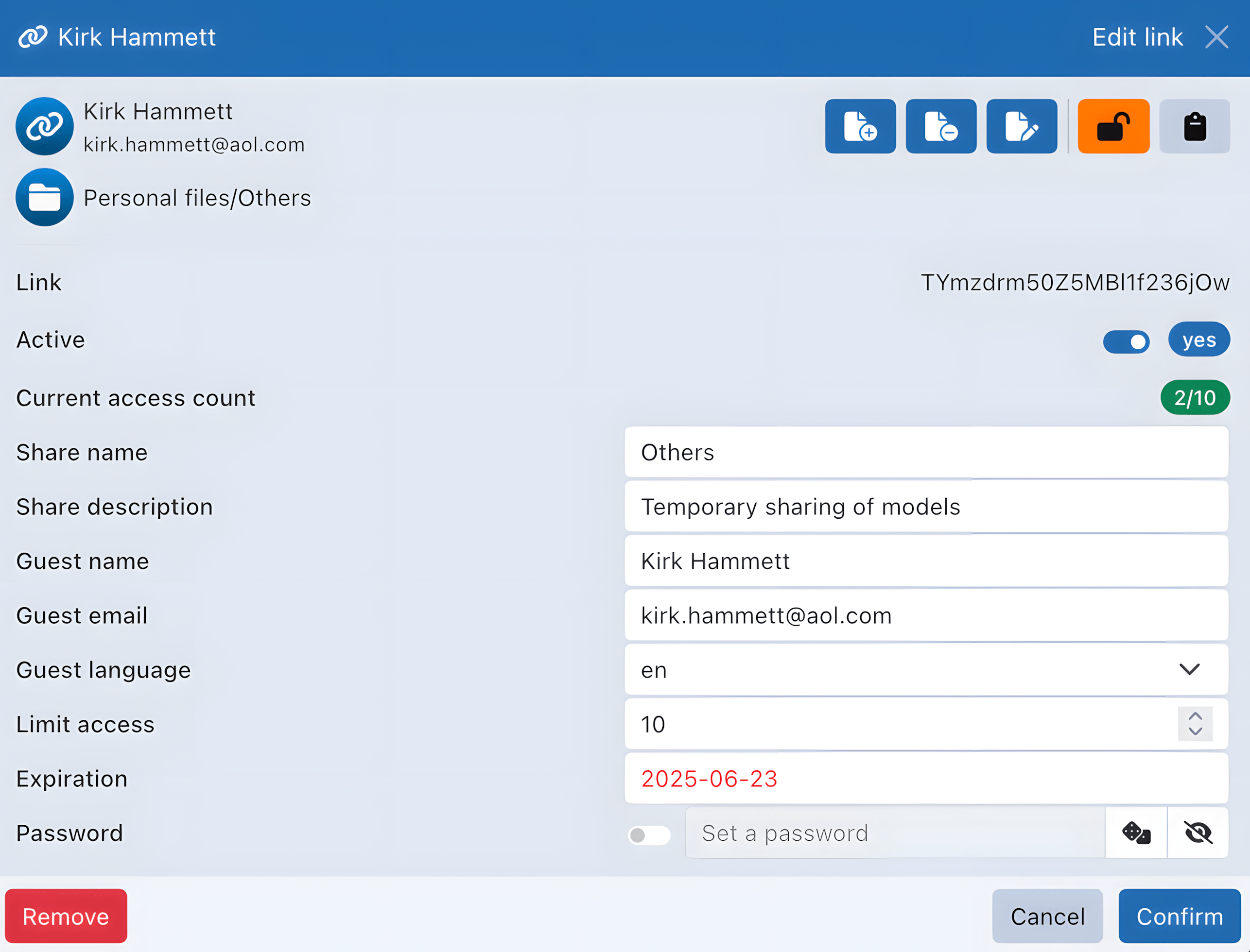 Link Settings link settings