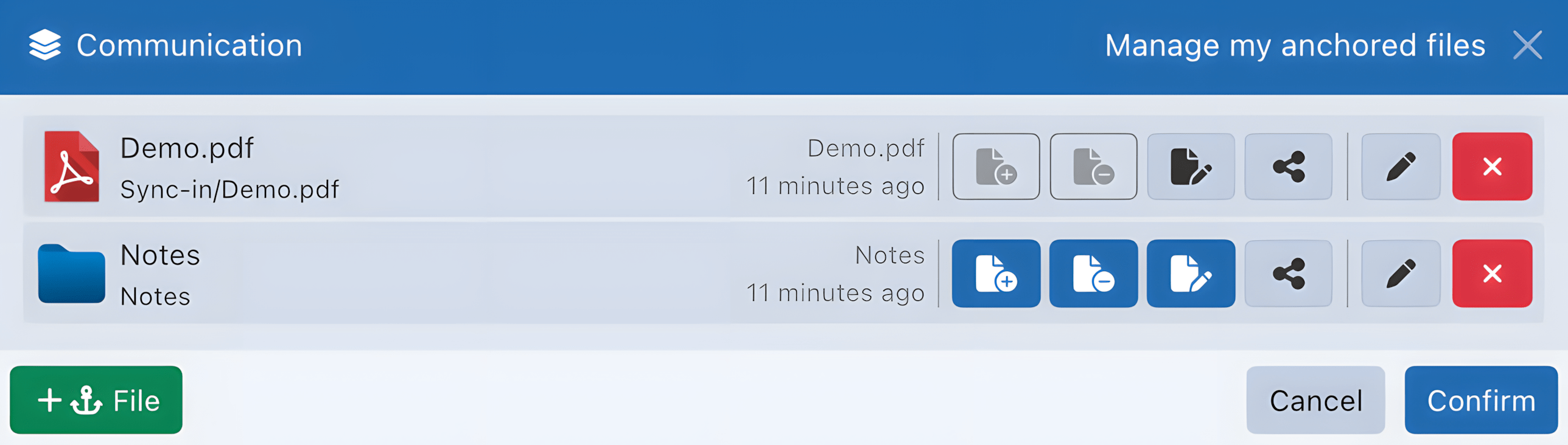Anchored file permissions anchor permissions