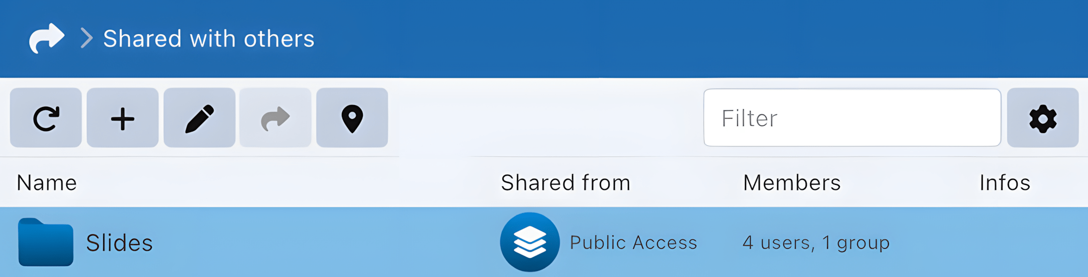 Share from a space share from space